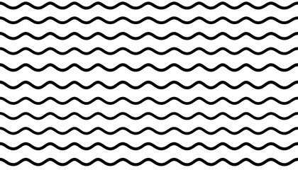 Simple black wavy lines on a white background
