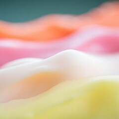 Abstract Pastel Wave Background - Fluid Art Texture