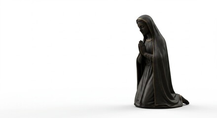 Naklejka premium Nossa Senhora Aparecida com Trajes Tradicionais – Criado por Inteligência Artificial / Our Lady of Aparecida with Traditional Attire – AI Generat