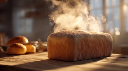 Canvas schilderij Bakkerij bread on the table  © Greentree