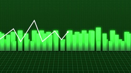 Stock market and exchange profit trading analysis graph, investment business chart, financial data report figures, downward arrows, diagrams, and symbols of crisis, recession, loss, and bankruptcy 4K. - Powered by Adobe