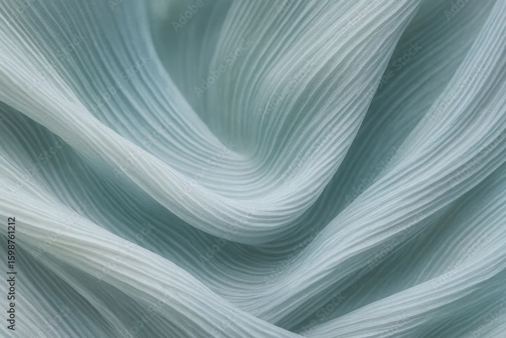 Poster soft flowing textured fabric with gentle waves and subtle color gradients in a calming pastel blue a