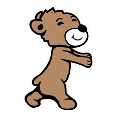 Bear Sleepwalking Sleeping Walking Happy Smile Teddy