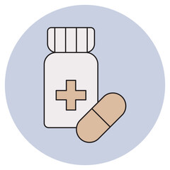 treatment icon, Effective Treatments for a Healthier Tomorrow, Personalized Care Plans That Promote Healing, vector