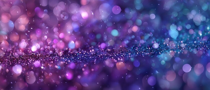Purple and Blue Glitter Sparkle Background - Powered by Adobe