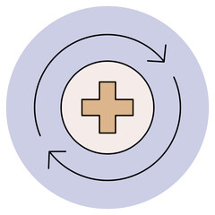 Recover icon, Recover Stronger Your Path to Healing, Bounce Back to Health with Confidence