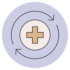 Recover icon, Recover Stronger Your Path to Healing, Bounce Back to Health with Confidence