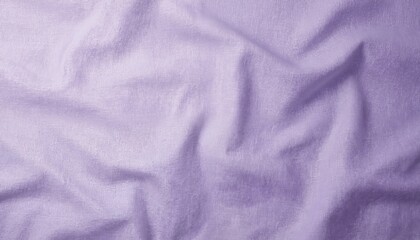 Close-up of subtly textured fabric in soft purple hues. High-resolution, seamless material resembles burlap, linen, cotton, with visible weave, gentle folds creating depth. Perfect for digital
