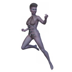 女性戦士　3DCGレンダリング