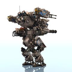 戦闘ロボット　3DCGレンダリング