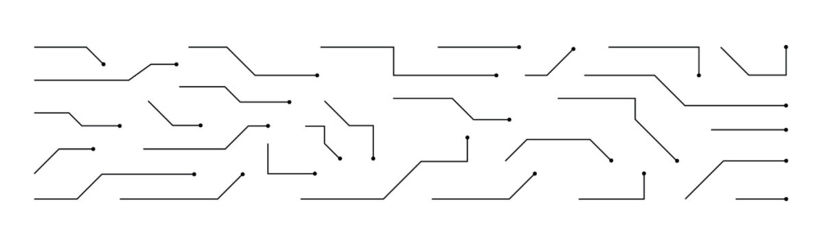 Callouts titles set. Digital callouts . Line callout label set. isolated on black and white background. Vector illustration. EPS 10 .