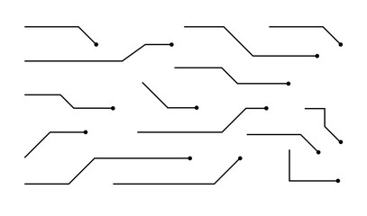 Callouts titles set. Digital callouts . Line callout label set. isolated on black and white background. Vector illustration. EPS 10 .