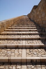 Ancient Stone Staircase Leading to the Horizon - Travel and History
