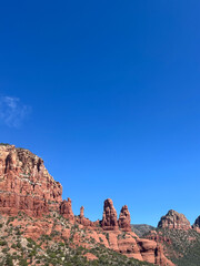 Vibrant Sedona red rock landscape in Arizona, USA
