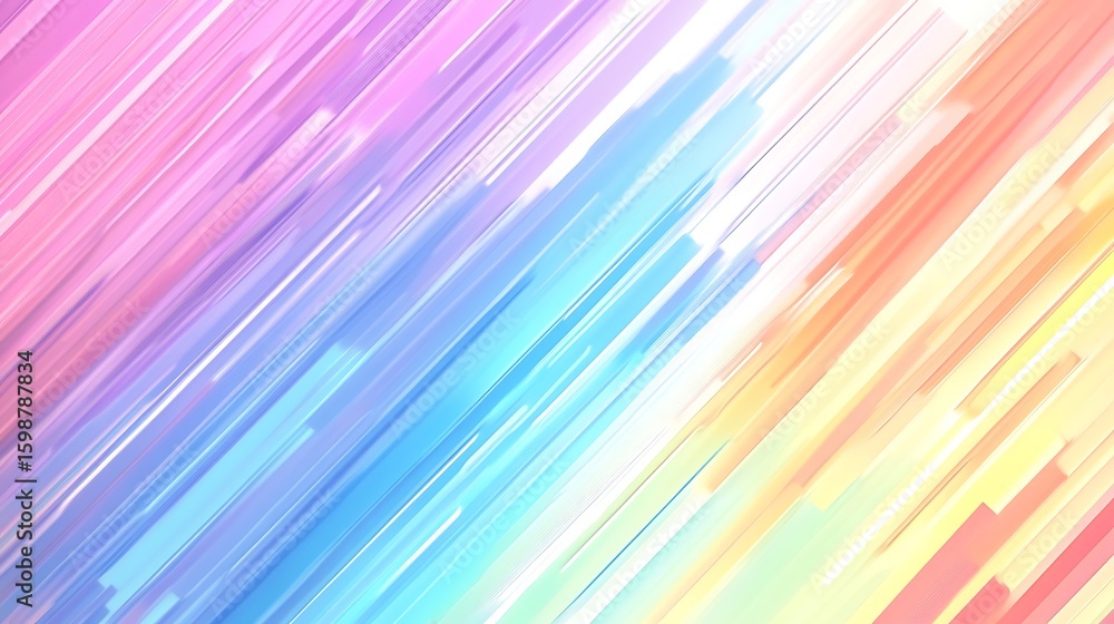 Poster abstract colorful lines background with diagonal pattern and bright illumination
