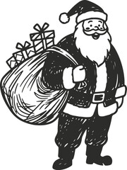 santa Claus with Sack of Gifts