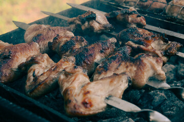 meat on the grill