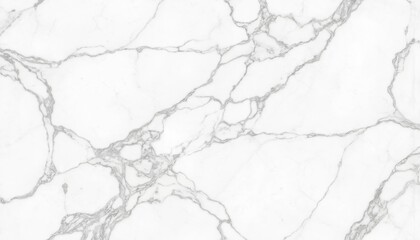 White marble texture background with seamless grey veining. High-resolution stone surface offers polished, natural look. Sophisticated, elegant material suitable for interior design, flooring,