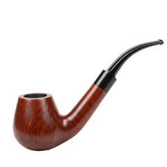 tobacco pipe isolated on white background