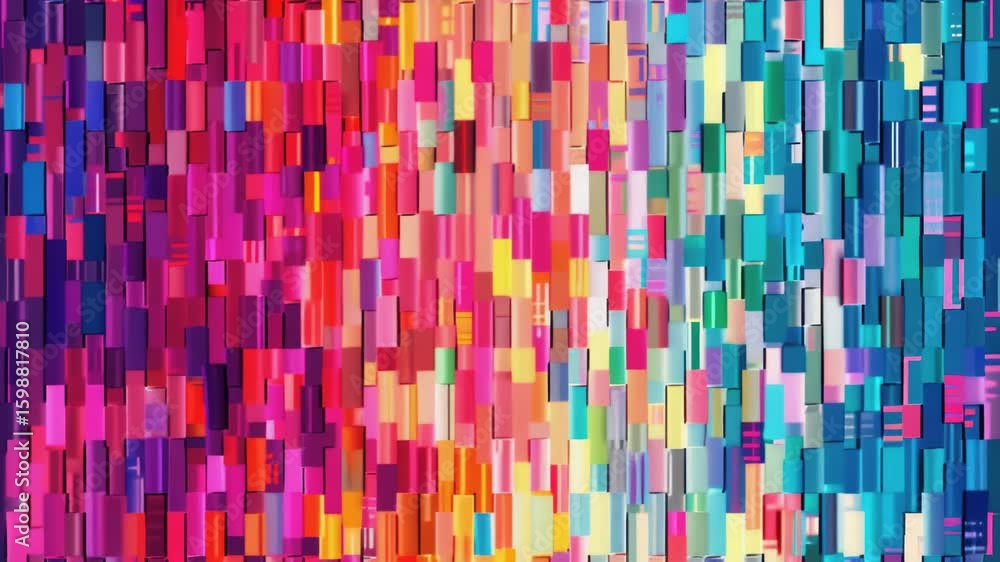Poster geometric shapes in various colors used to create a visually appealing design