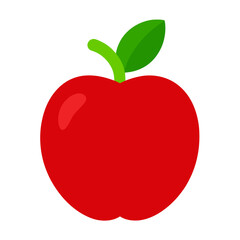 red apple vector illustration