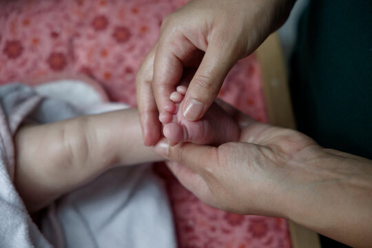 The foot massage