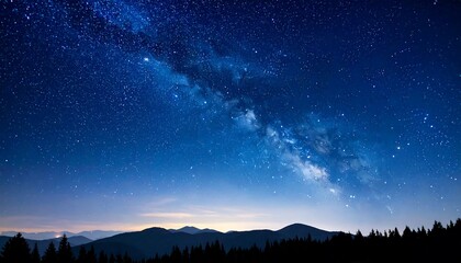 Fototapeta premium Milky Way over mountains (1)