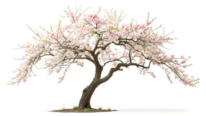 Obraz premium peach-tree---with-isolated-background Transparent