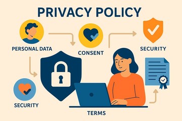 Privacy Policy Infographic – AI generated