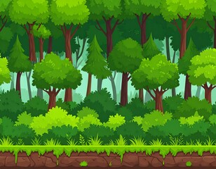 Lush forest background