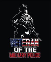  VETERAN OF THE MILITARY POLICE T SHIRT DESIGN.