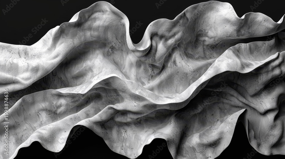 Aufkleber dynamic waves of abstract lines intertwine creating a striking contrast in light and shadow. the min