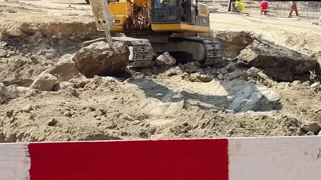 constraction site ,Baku white city 6.06.2025. High quality photo