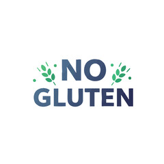 Naklejka premium Vector illustration of no gluten label icon on white background, dietary sign