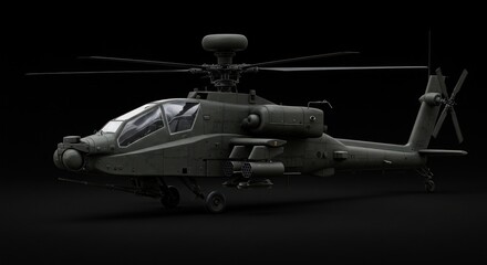 Military helicopter model