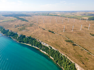 Aerial view of Kaliakra cape, Bulgaria