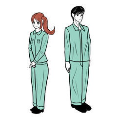 男女の立ち絵