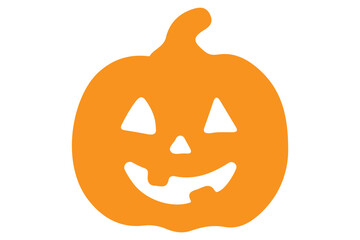 Funny Halloween pumpkin silhouette collection.