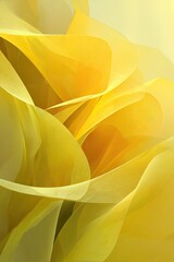 Abstract Yellow Floral Design