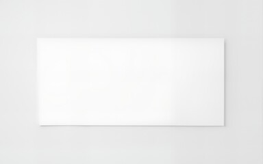 Fototapeta premium Image shows a simple white rectangular box on a light gray background providing a clean and minimal aesthetic. High quality