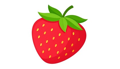Fototapeta premium Cartoon strawberry illustration