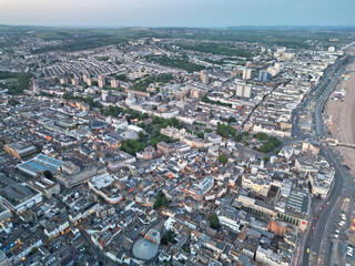 Obraz premium Brighton centre aerial shot