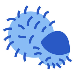 rambutan fruit icon design