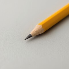 Pencil close-up with soft shadows - clean product photography and design element