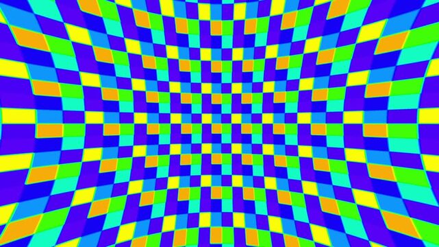 Colorful simple animated geometric pattern animation background 4k