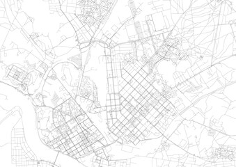 Comprehensive Vector Map of Daugavpils' Highways and Road Network