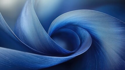 Abstract Blue Swirl: A Study in Texture and Light