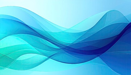 Fototapeta premium Translucent Wavy Abstract Background With Gradient Colors and Dynamic Light Effects