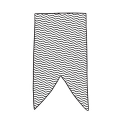 This is a Wavy Pattern Banner Clipart Design Element suitable for various creative projects