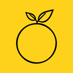 Colorful vector illustration of fresh fruits, including orange, an apple, and a pear, with leaves and citrus elements in a bright and healthy design